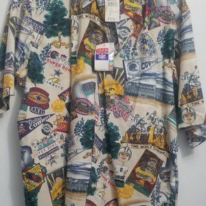 Reyn Spooner NFL Dallas Cowboys Super Bowl Champ Hawaiian Shirt Size L